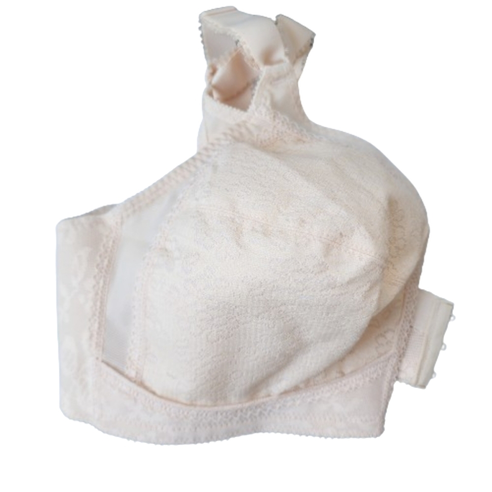 Womens 44B NEW Playtex 18-Hour Sensational Support Beigh Wire-Free Grandma Bra
